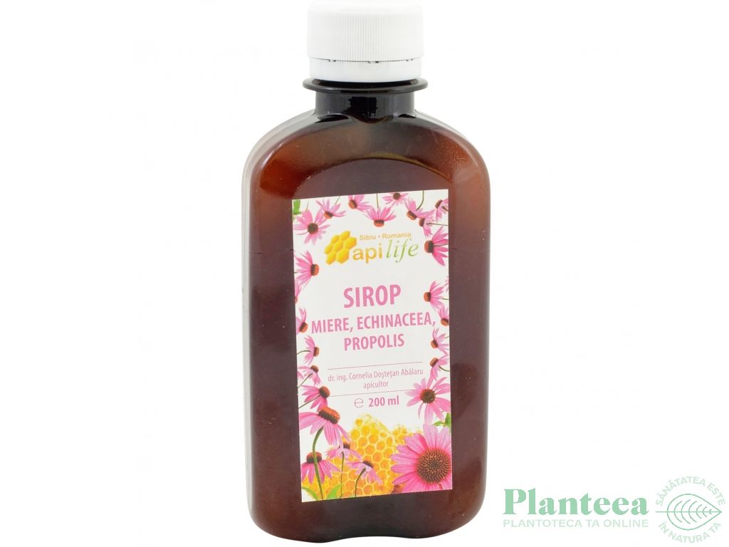 Sirop miere echinaceea propolis 200ml - APILIFE