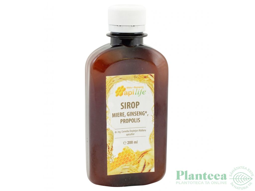 Sirop miere ginseng propolis 200ml - APILIFE