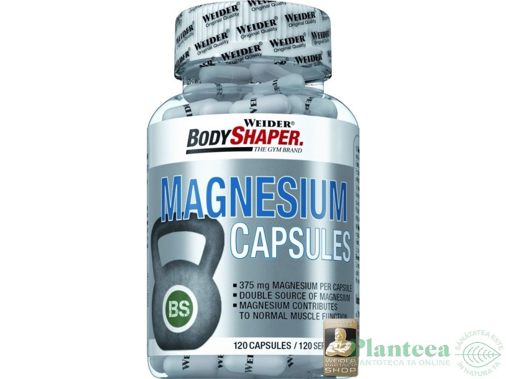 Magneziu 375mg 120cps - BODY SHAPER