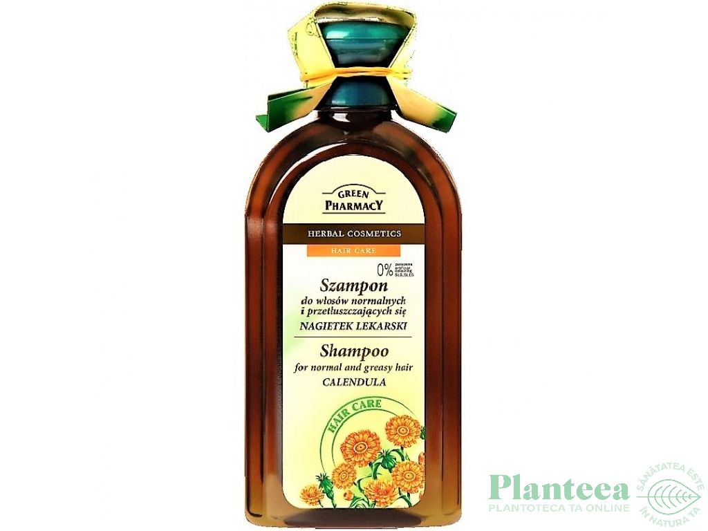 Sampon galbenele par normal gras 350ml - GREEN PHARMACY