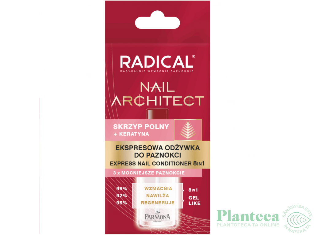 Tratament rapid 8in1 unghii Radical 12ml - FARMONA