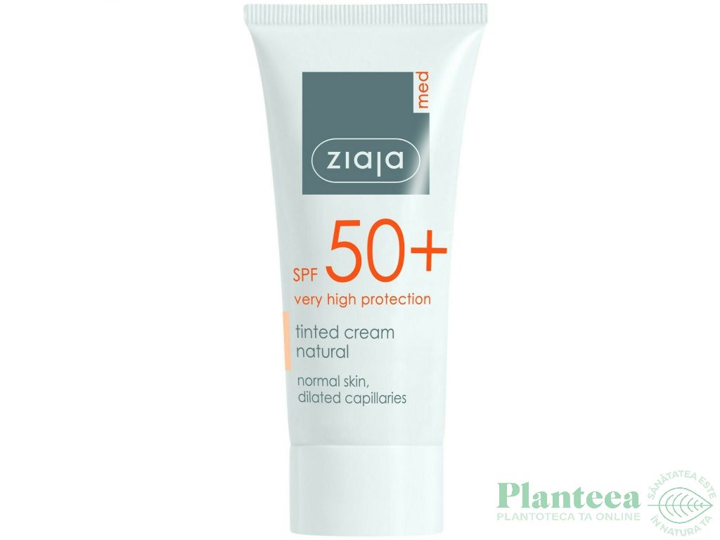 Crema nuantatoare spf50 ten normal capilare dilatate Med 50ml - ZIAJA