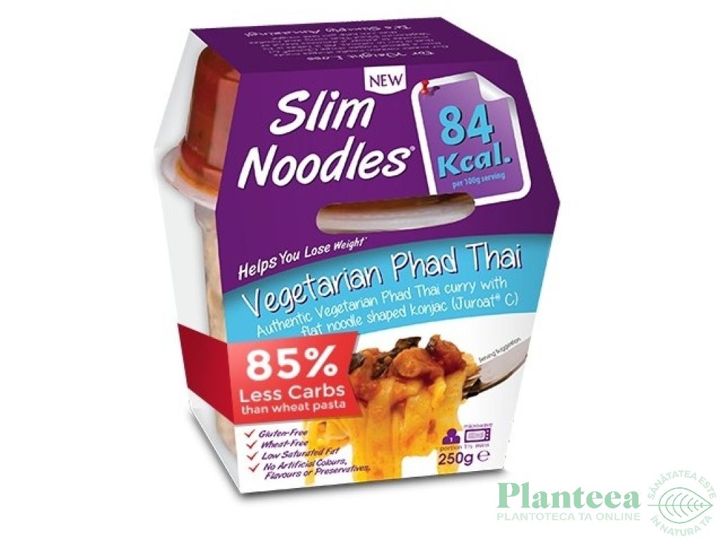 Meniu taitei lati konjac curry legume Phad Thai 250g - SLIM PASTA