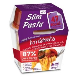 Meniu spaghete konjac sos rosii Arrabbiata 250g - SLIM PASTA