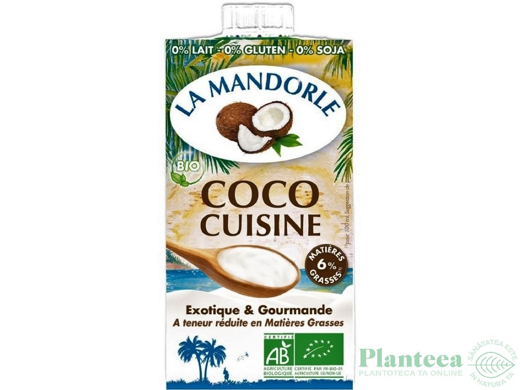 Crema vegetala cocos eco 250ml - LA MANDORLE