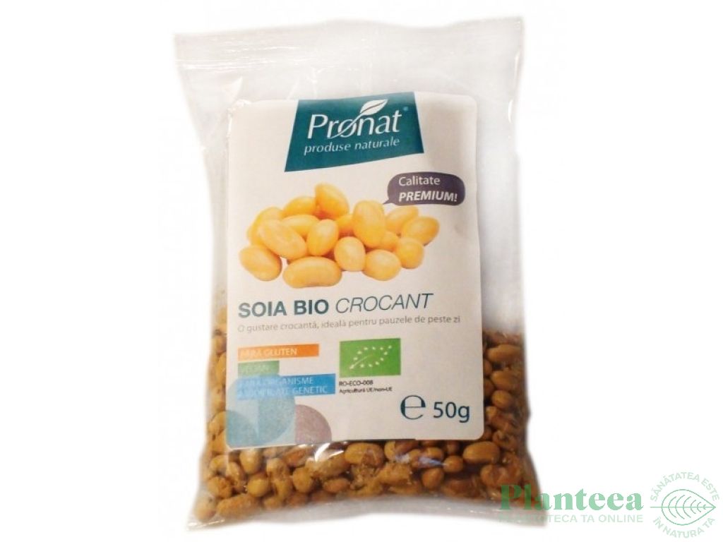 Boabe soia crocante punga bio 50g - PRONAT