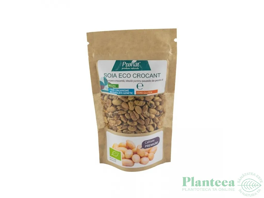 Boabe soia crocante zipp bio 50g - PRONAT
