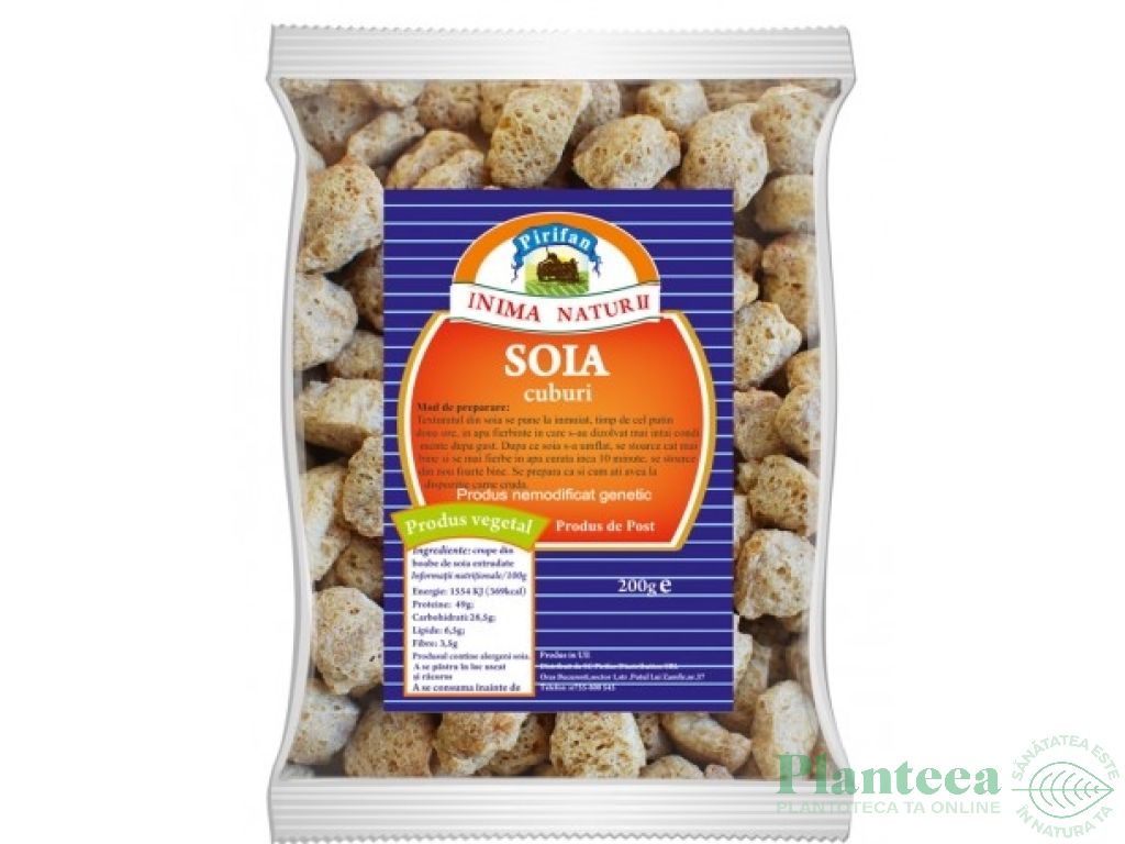 Soia texturata cuburi 100g - PIRIFAN