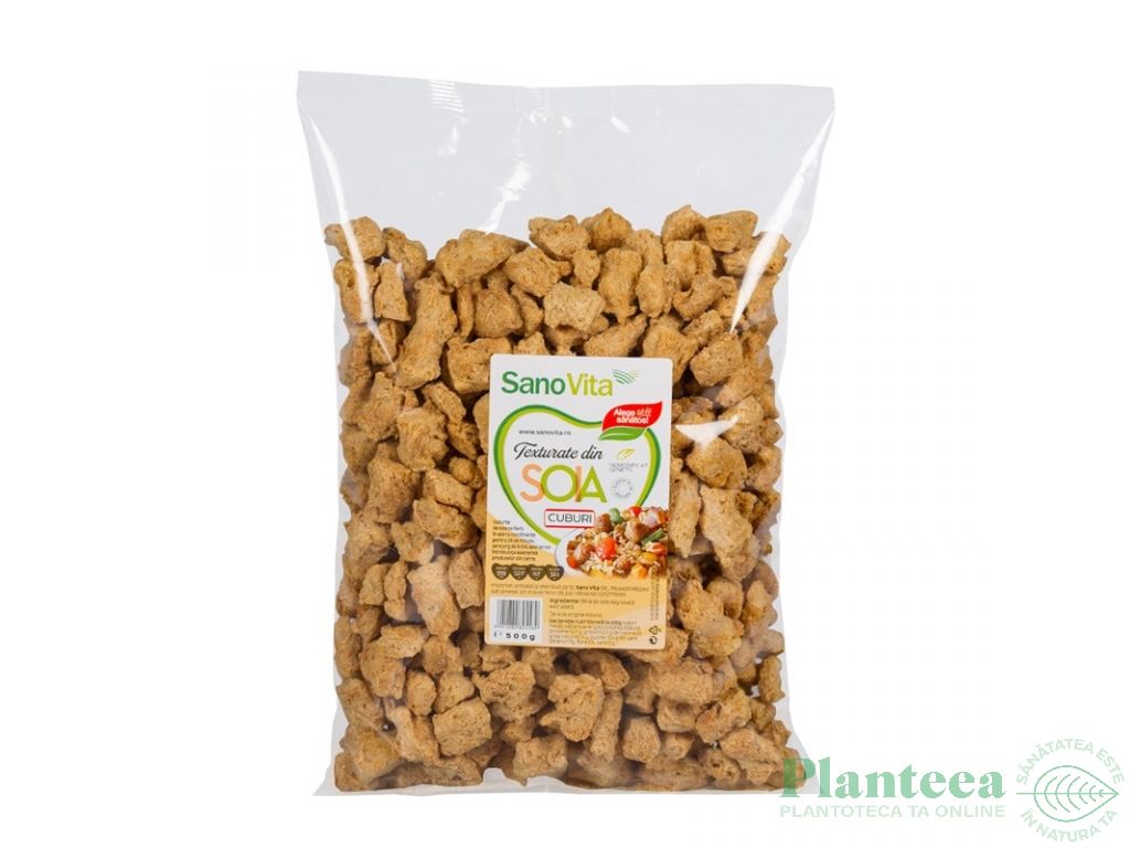 Soia texturata cuburi 500g - SANOVITA