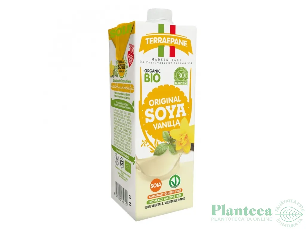 Lapte soia vanilie bio 1L - TERRA E PANE