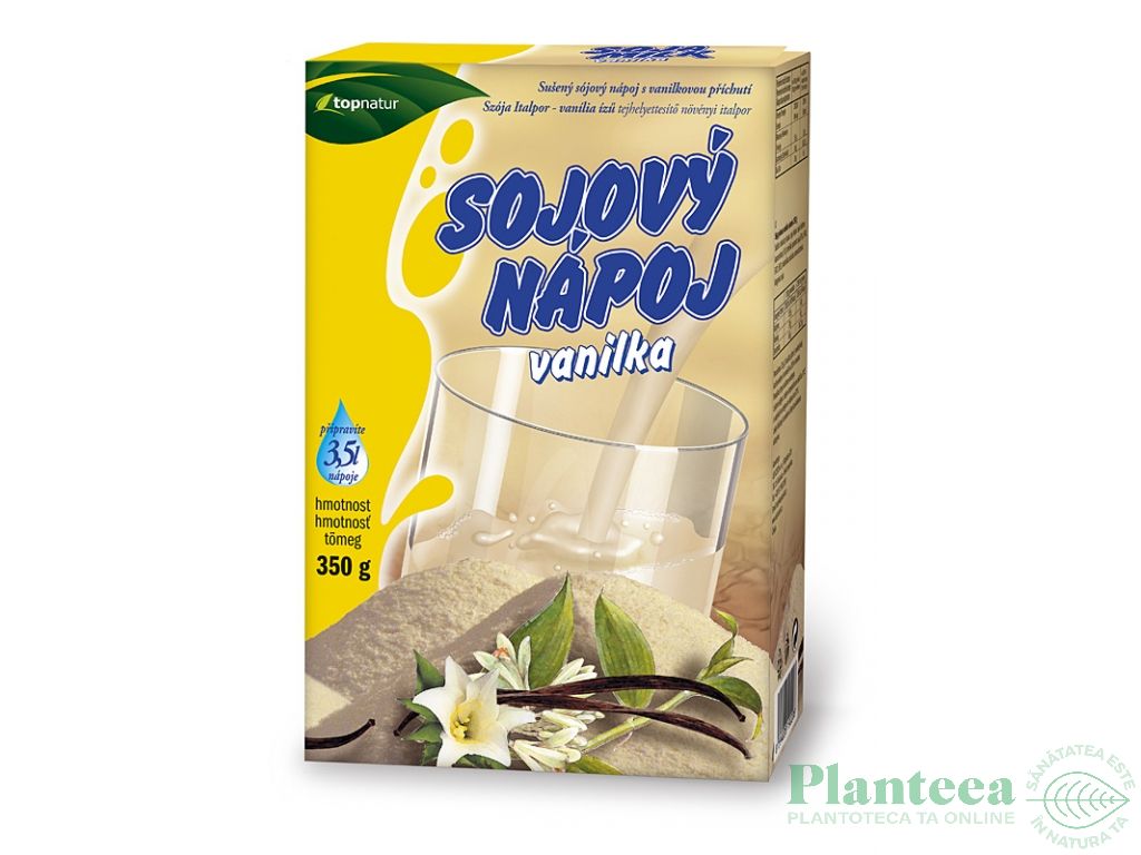 Lapte praf soia vanilie 350g - TOPNATUR