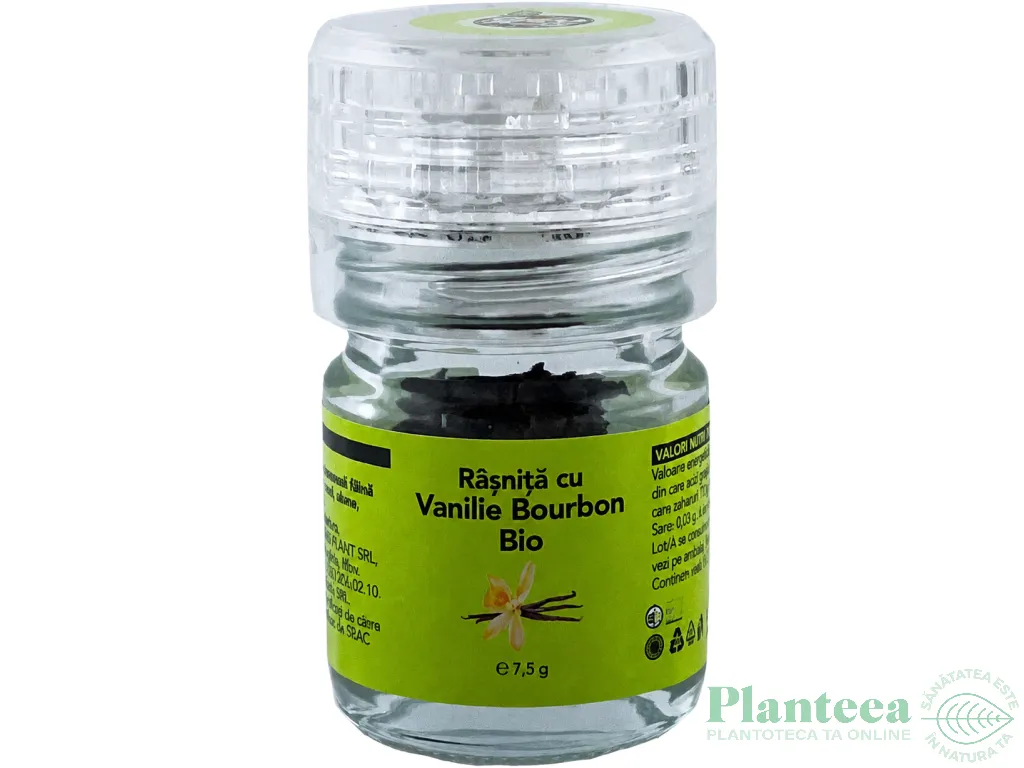 Condiment vanilie bourbon eco rasnita 7.5g - SOLARIS BIO