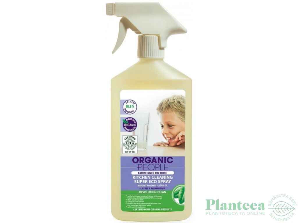 Solutie curatare bucatarie tea tree eco 500ml - ORGANIC PEOPLE