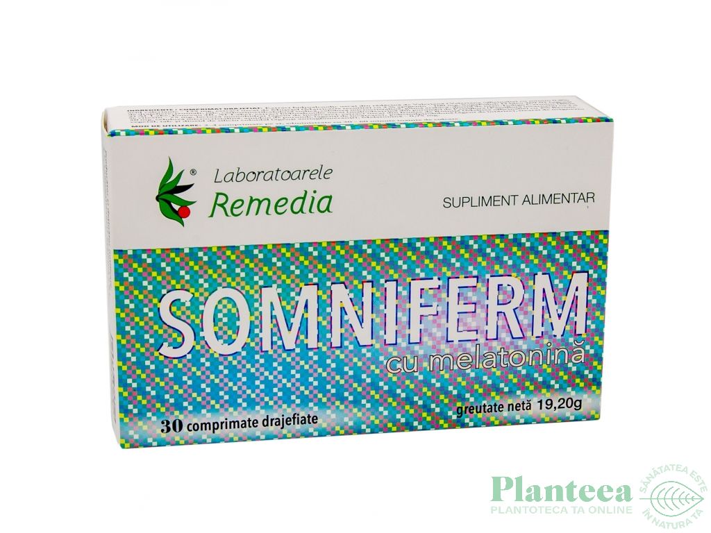 Somniferm melatonina 30cp - REMEDIA