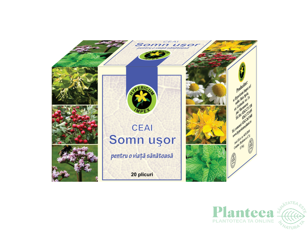 Ceai somn usor 20dz - HYPERICUM PLANT