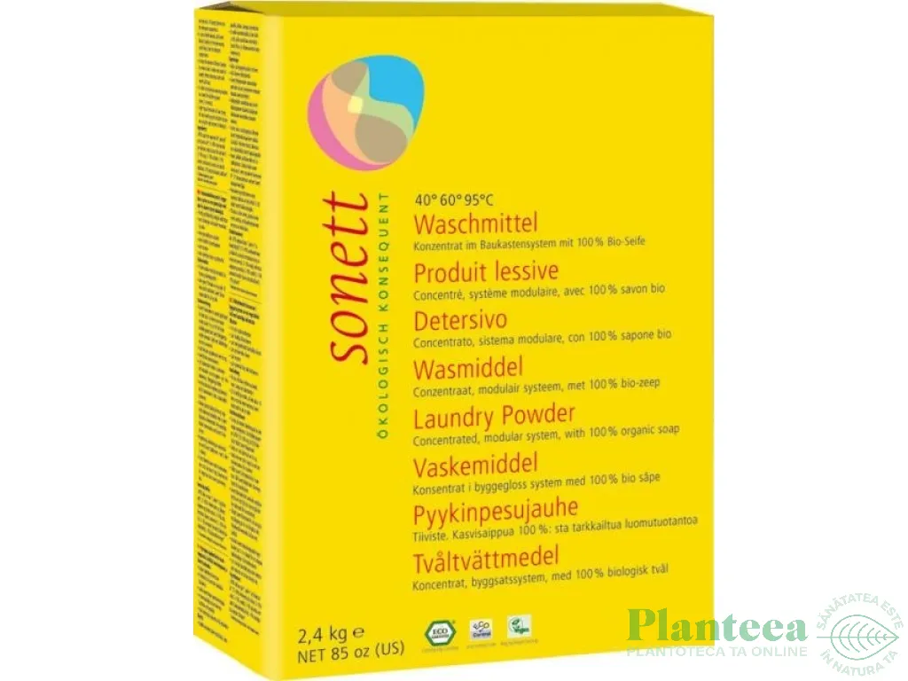 Detergent praf rufe albe color 2,4kg - SONETT