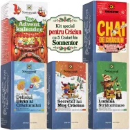 Kit 5Ceaiuri Craciun plicuri [Calendar + Secretul + Deliciul + Chai + Lumina] eco 5b - SONNENTOR
