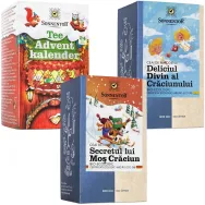 Kit 3Ceaiuri Craciun plicuri [Calendar + Secretul + Deliciul] eco 3b - SONNENTOR