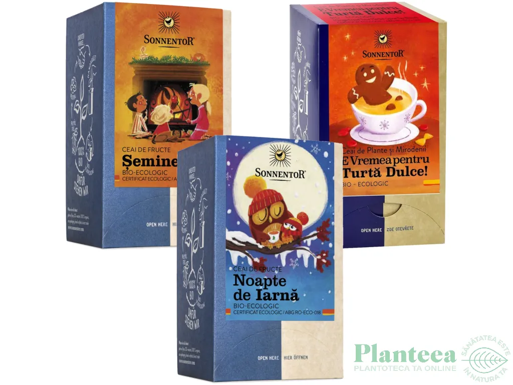 Kit 3Ceaiuri Sarbatoare [Semineu + Noapte Iarna + Turta dulce] eco 3b - SONNENTOR