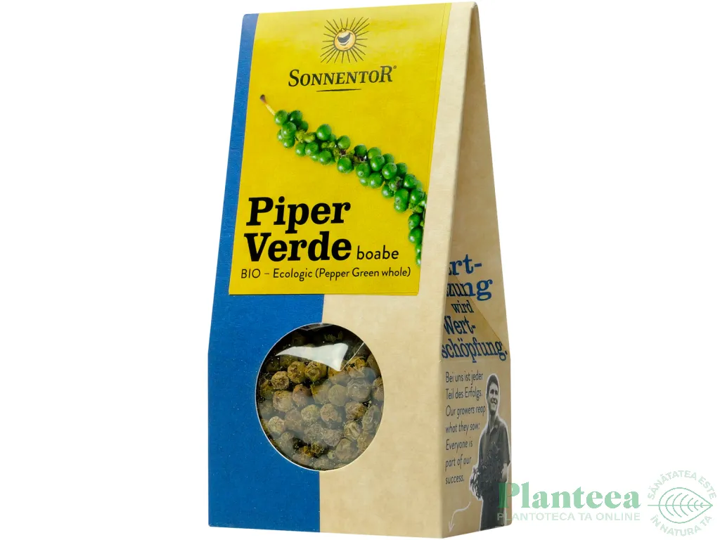 Condiment piper verde boabe eco 20g - SONNENTOR