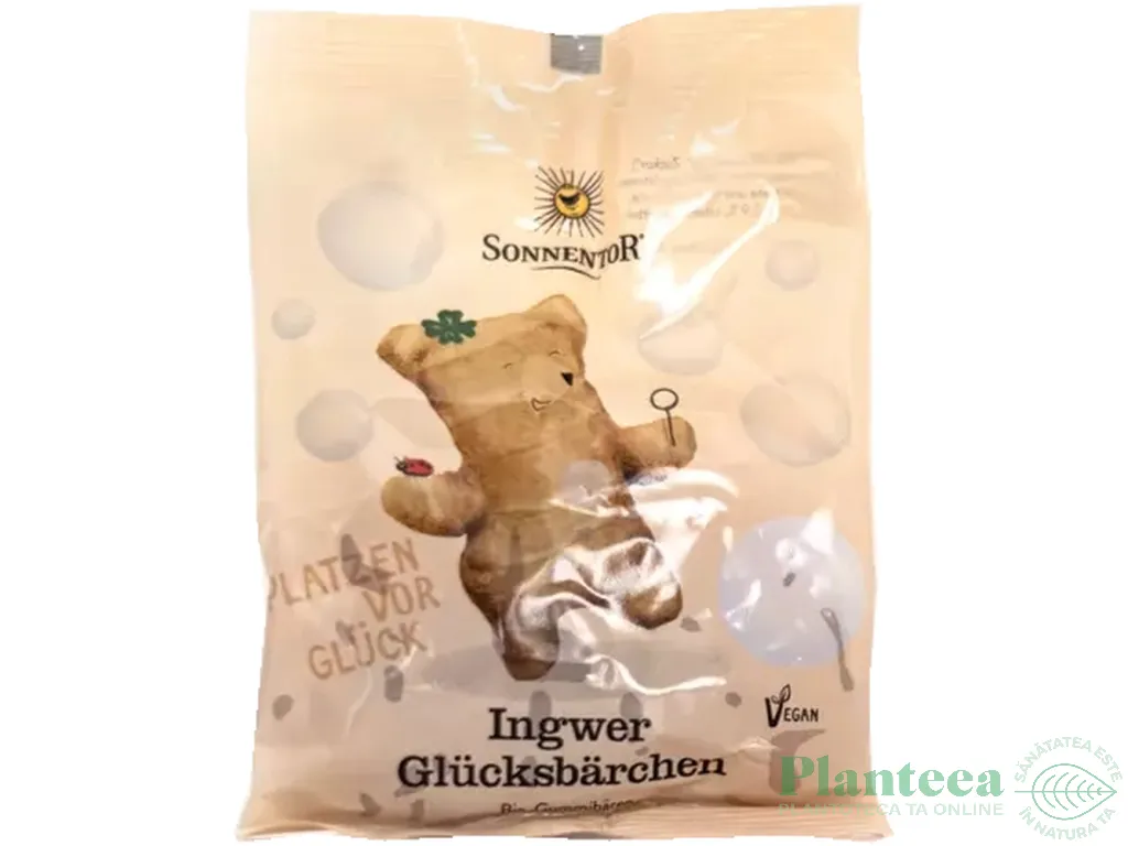 Jeleuri ursuleti ghimbir Sansa Vietii eco 100g - SONNENTOR