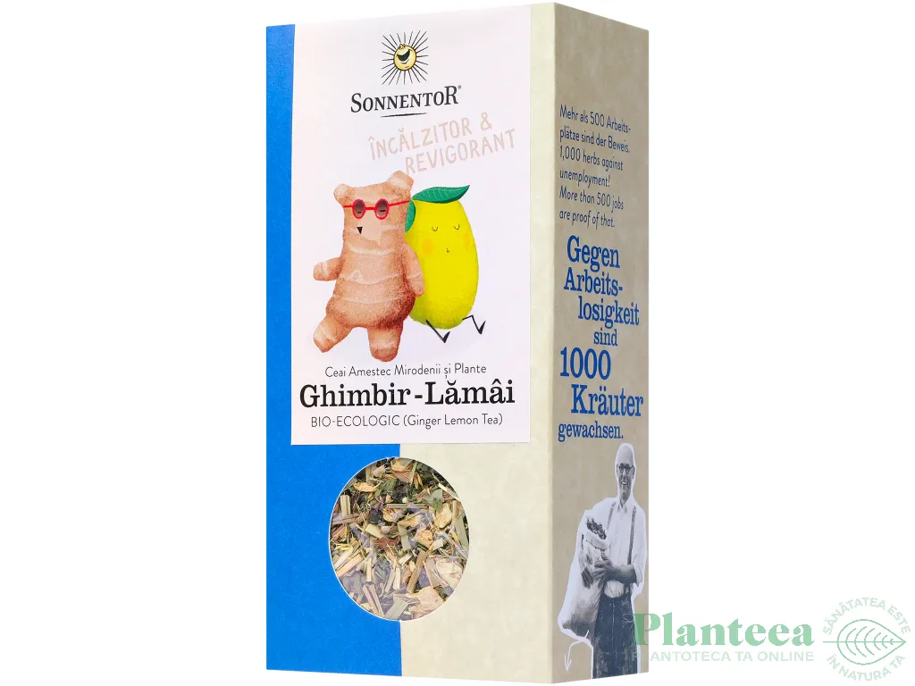 Ceai ghimbir lamaie eco 80g - SONNENTOR