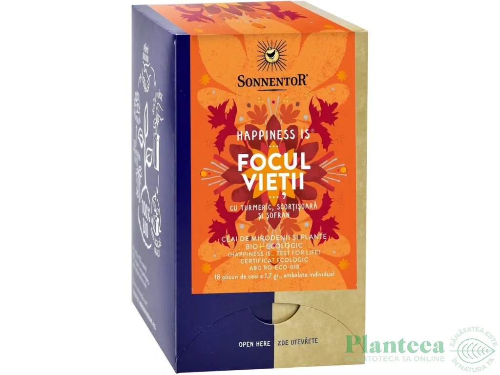 Ceai Happiness is Focul Vietii eco 18dz - SONNENTOR