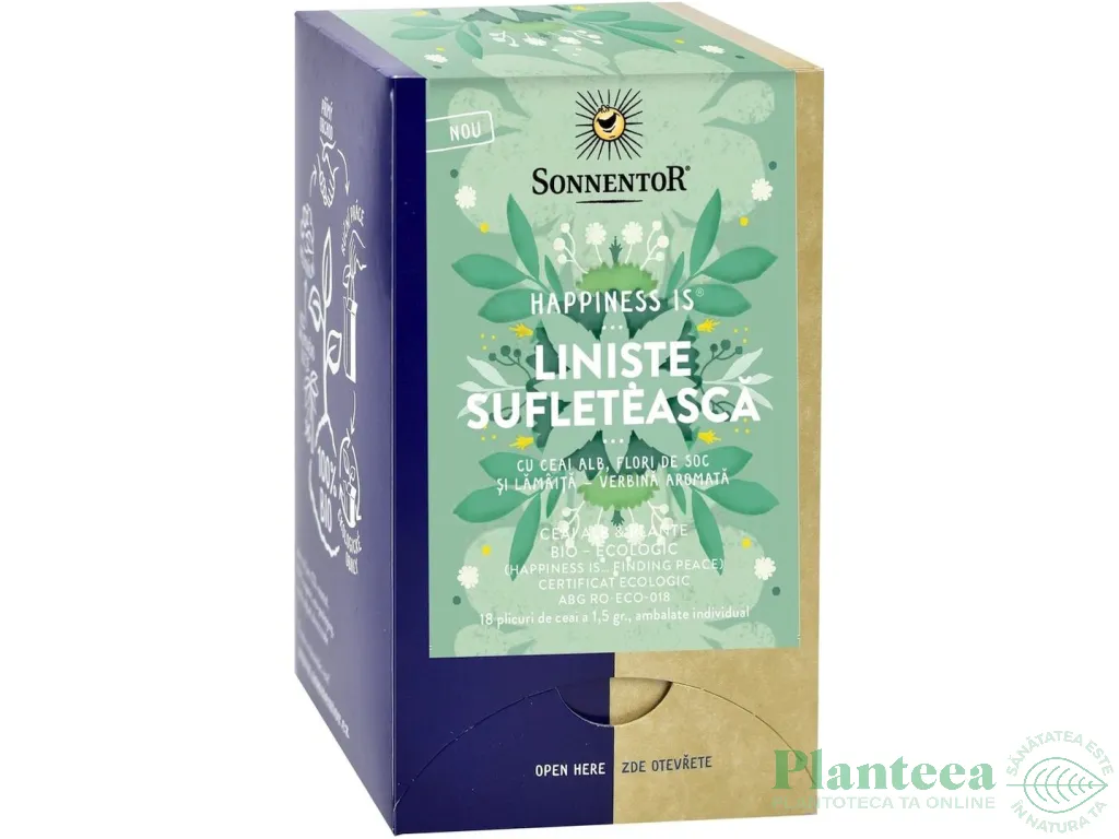Ceai Happiness is Liniste Sufleteasca eco 18dz - SONNENTOR