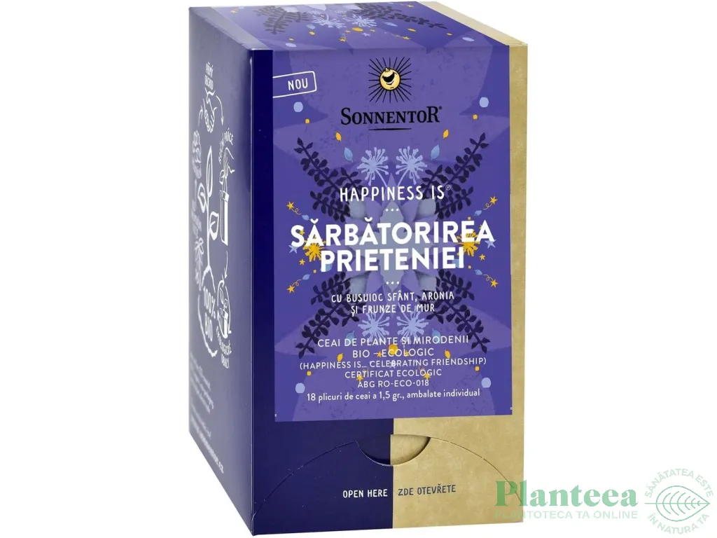 Ceai Happiness is Sarbatoarea Prieteniei eco 18dz - SONNENTOR