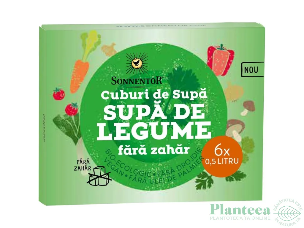 Cubulete supa legume vegana fara zahar fara drojdie eco 6x11g - SONNENTOR