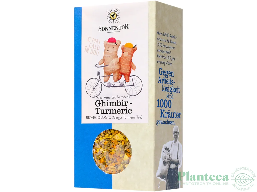 Ceai ghimbir turmeric eco 120g - SONNENTOR