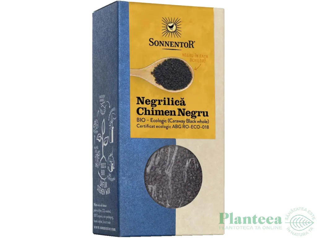 Condiment negrilica [chimen negru] seminte eco 50g - SONNENTOR