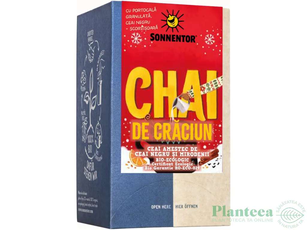 Ceai negru mirodenii Chai de Craciun eco 18dz - SONNENTOR