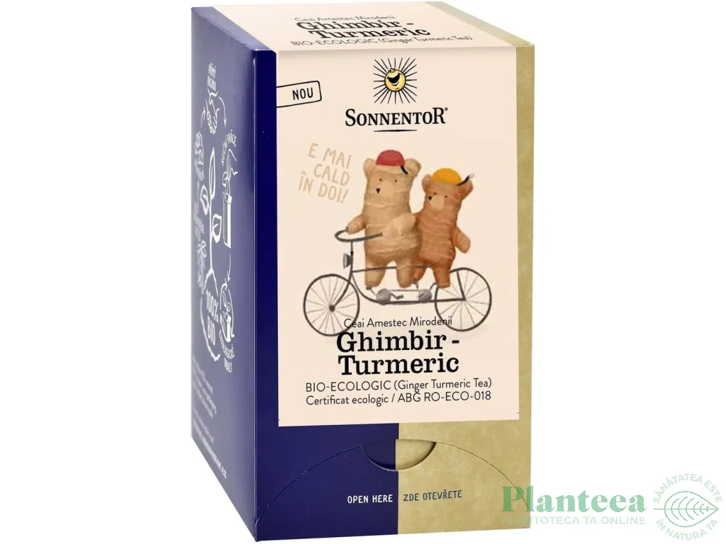 Ceai ghimbir turmeric eco 18dz - SONNENTOR