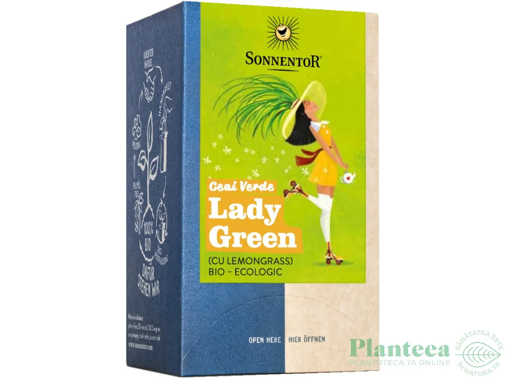 Ceai verde lemongrass Lady Green eco 18dz - SONNENTOR