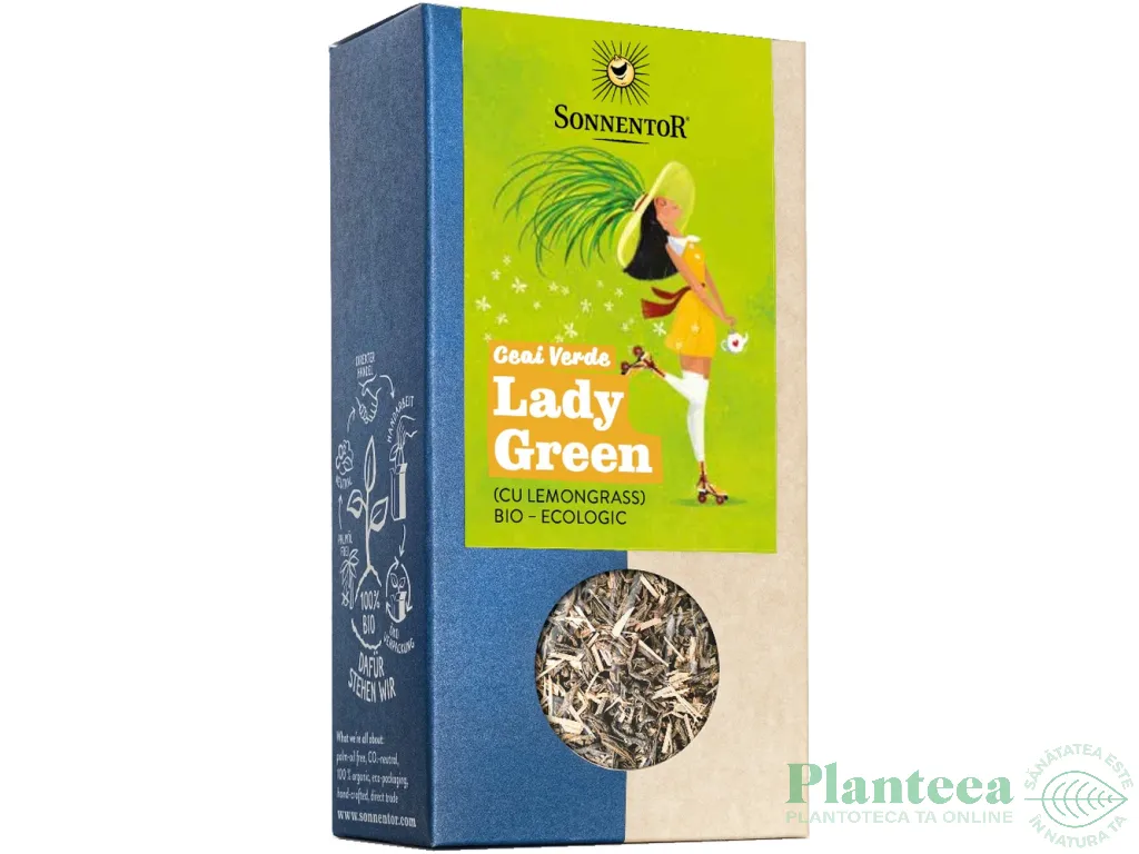 Ceai verde lemongrass Lady Green eco 90g - SONNENTOR