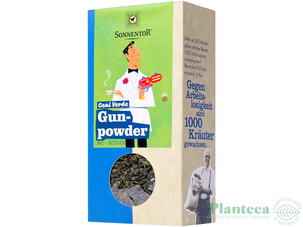 Ceai verde gunpowder eco 100g - SONNENTOR