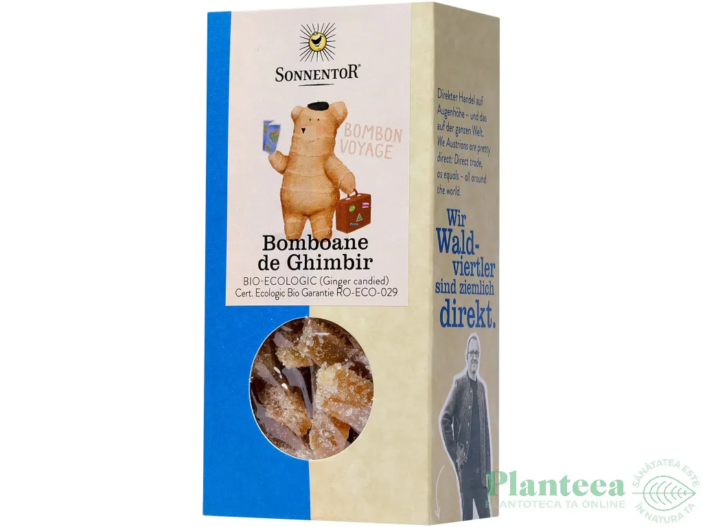 Bomboane ghimbir eco 75g - SONNENTOR