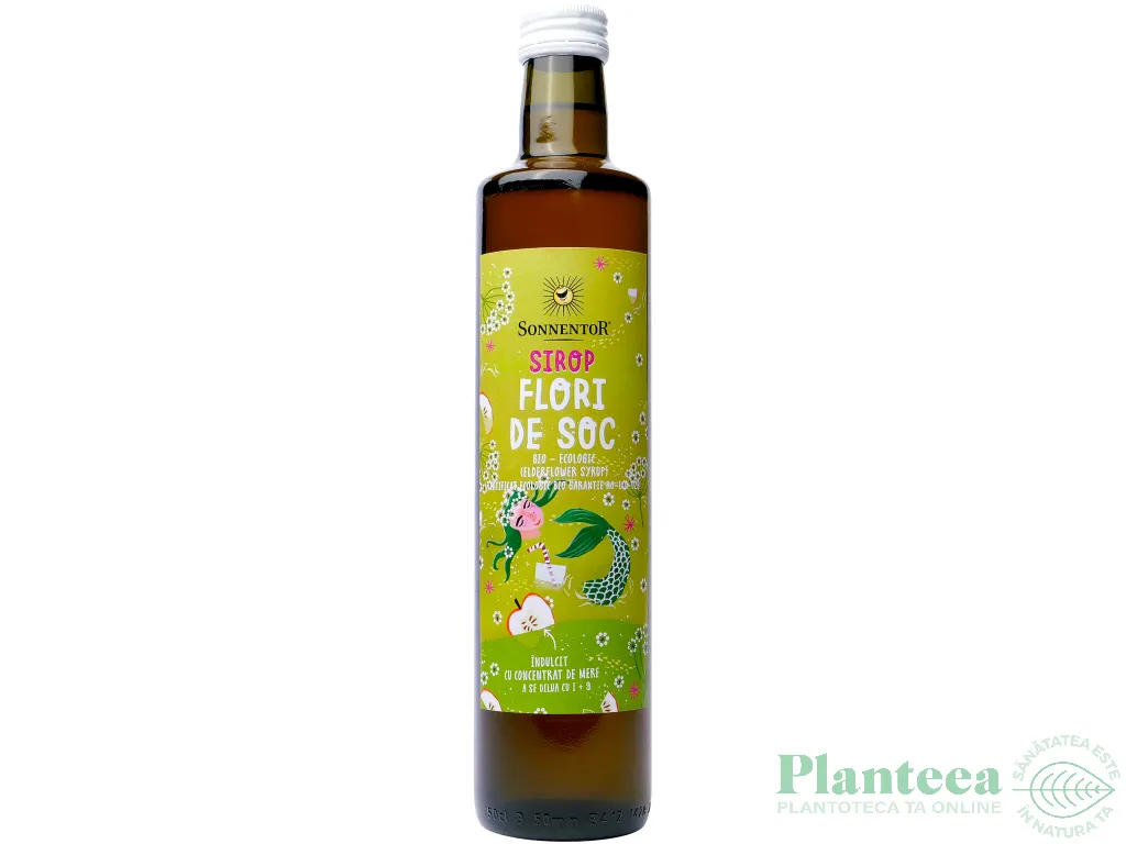 Sirop concentrat flori soc fara zahar eco 500ml - SONNENTOR