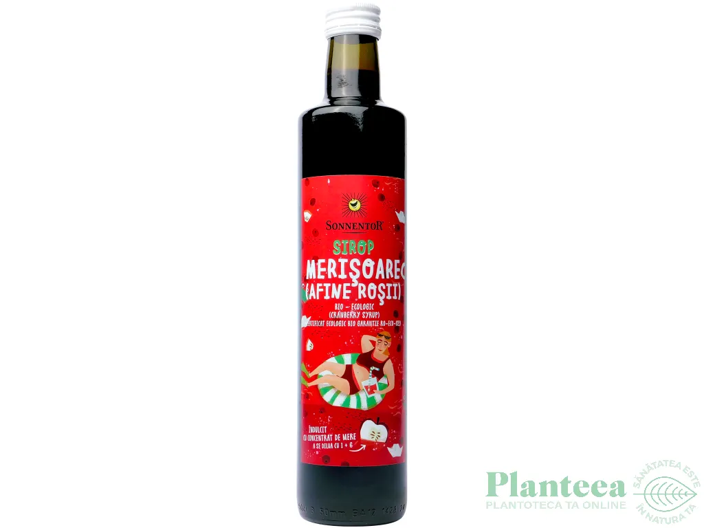 Sirop concentrat merisoare fara zahar eco 500ml - SONNENTOR