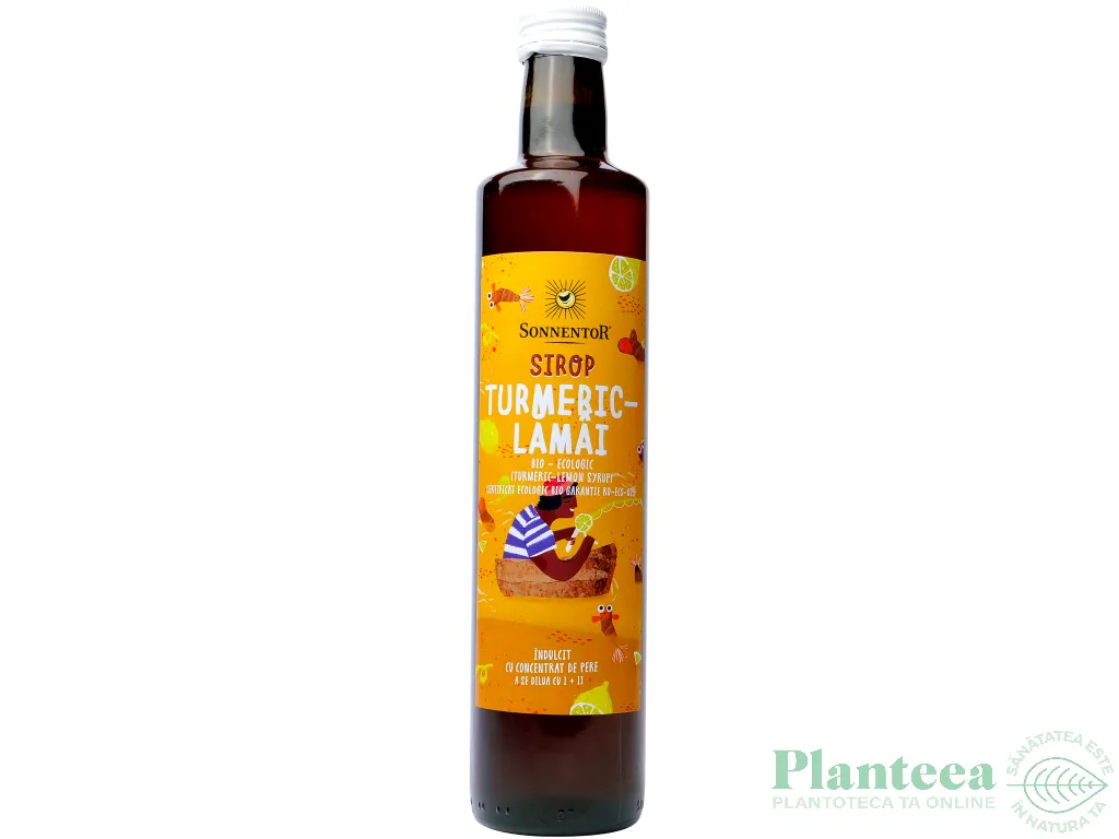 Sirop concentrat turmeric lamai fara zahar eco 500ml - SONNENTOR