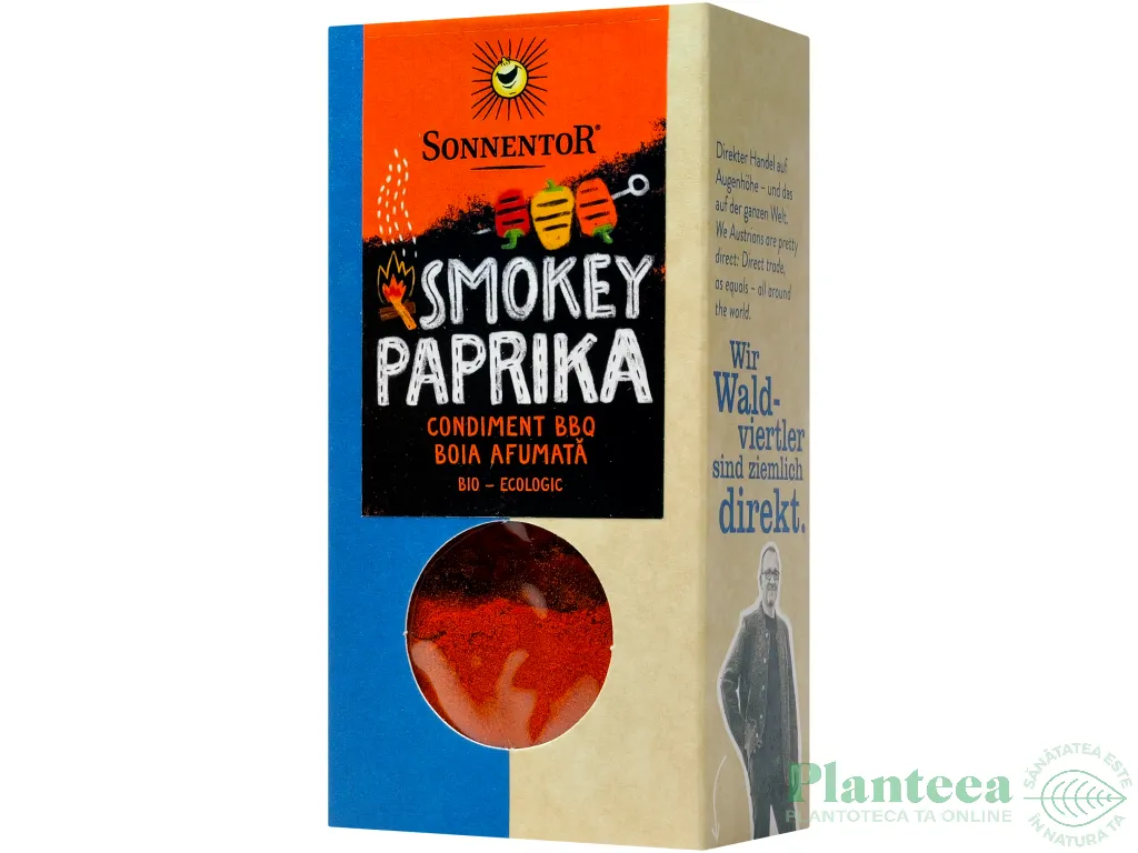 Condiment pt BBQ Smokey paprika [Boia afumata] eco 50g - SONNENTOR
