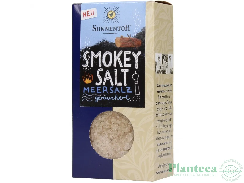 Condiment pt BBQ Smokey salt [Sare afumata] eco 150g - SONNENTOR