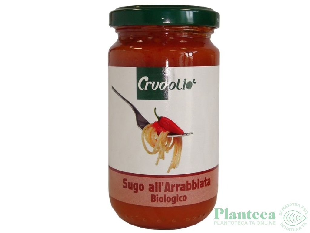 Sos tomat Arrabbiata eco 180g - CRUDOLIO