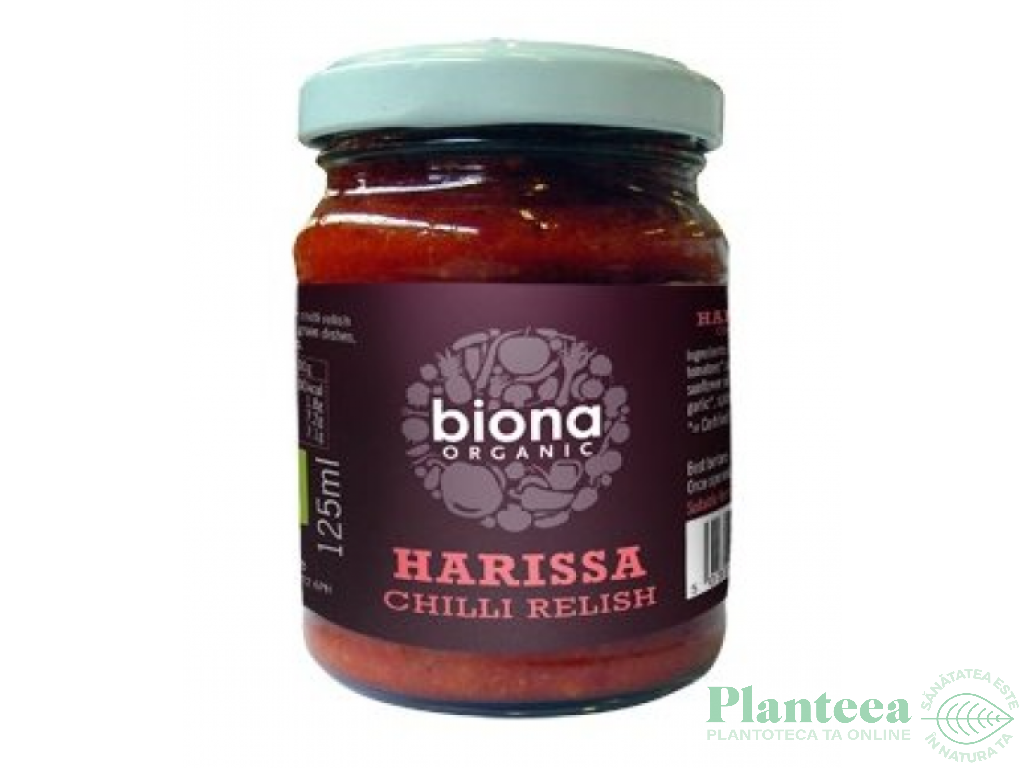 Sos chilli Harissa eco 125ml - BIONA