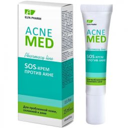 Crema antiacnee probleme ten tendinta acneica SOS AcneMed 15ml - ELFA PHARM