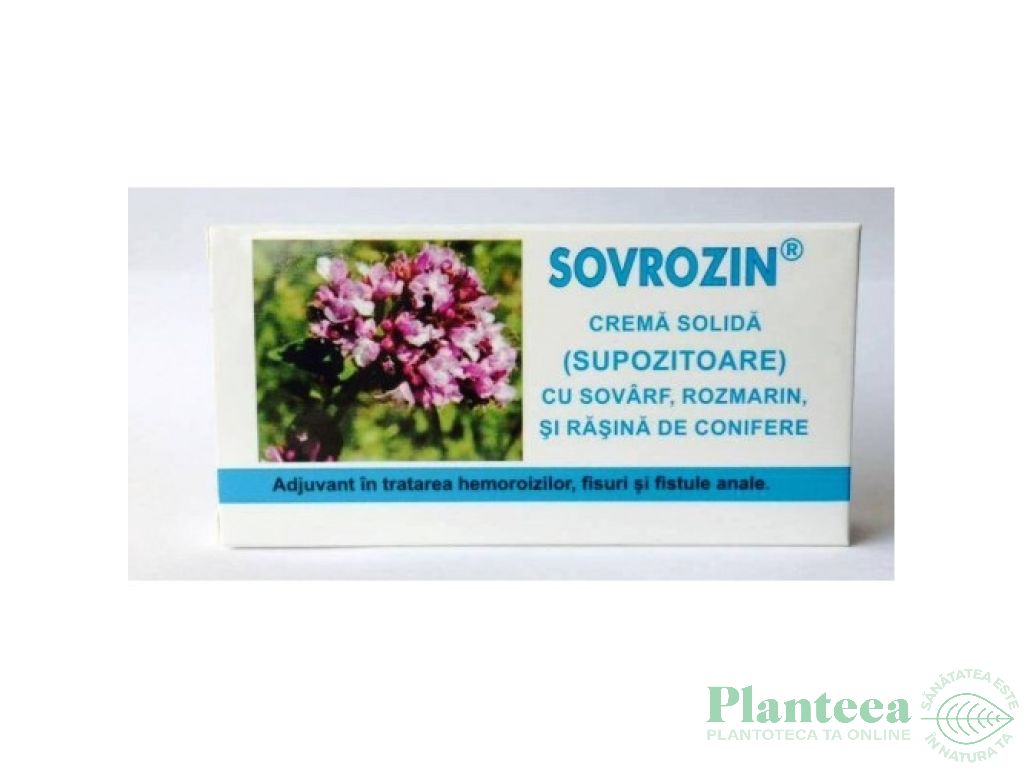 Supozitoare Sovrozin 10x1,5g - ELZIN PLANT