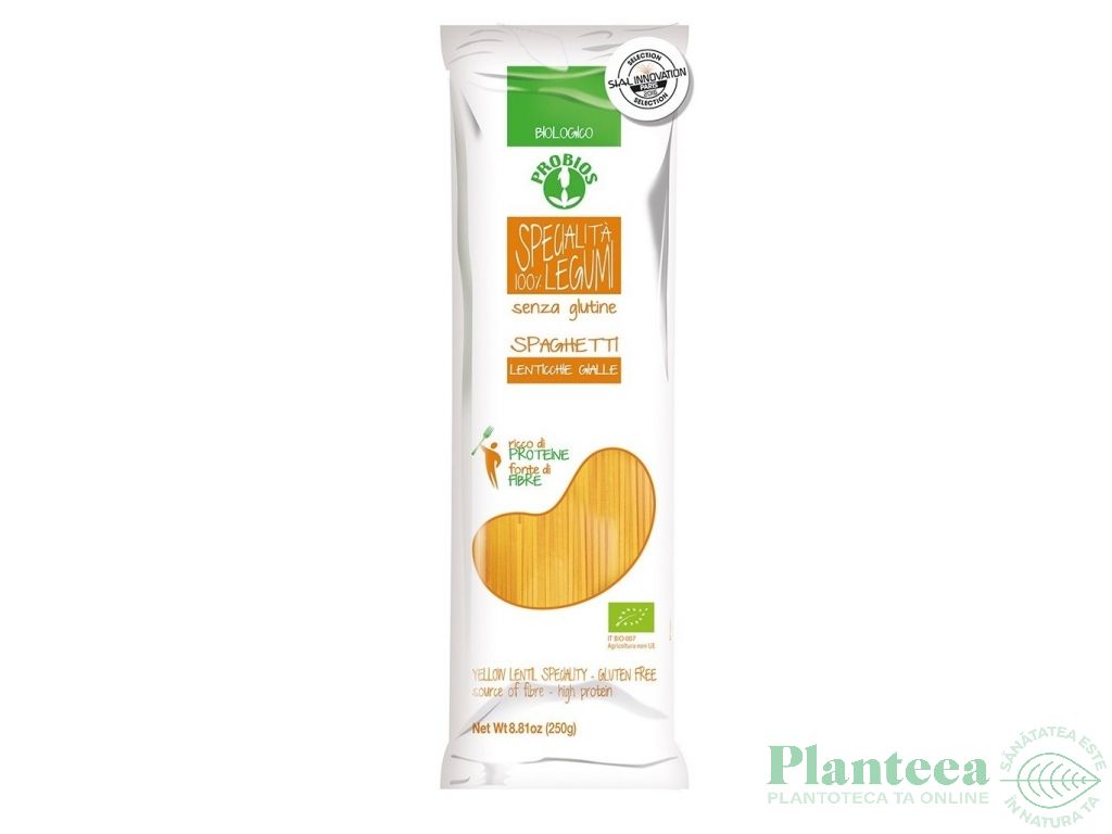 Paste spaghete linte galbena eco 250g - PROBIOS