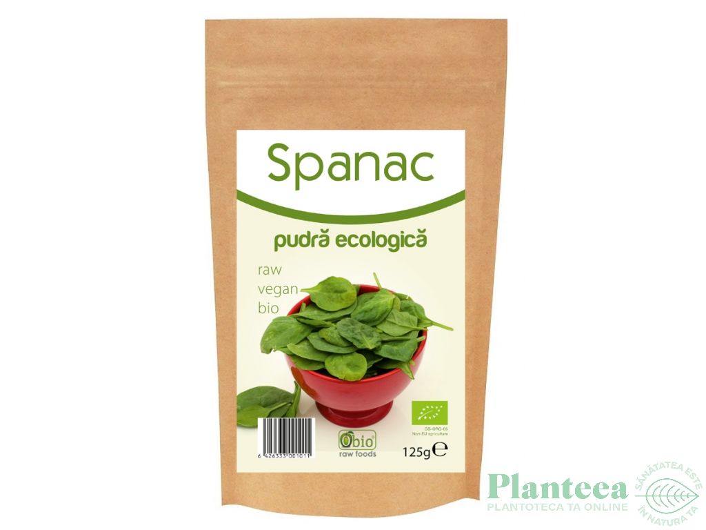 Pulbere spanac bio 125g - OBIO