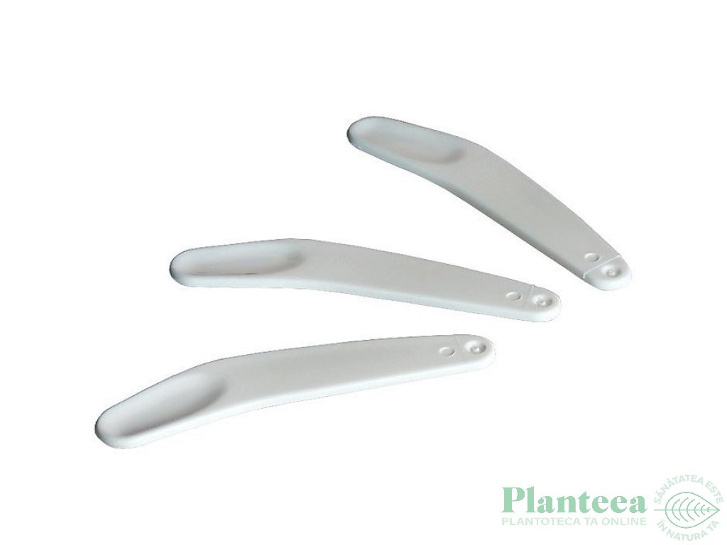 Spatula cosmetica alba 5,6cm - MAYAM